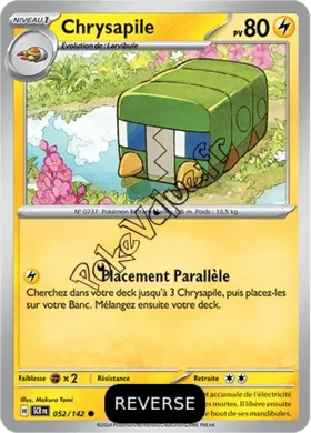 Carte Pokémon Chrysapile  Reverse n°052 de la série Couronne Stellaire