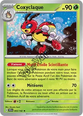 Carte Pokémon Coxyclaque  n°003 de la série Couronne Stellaire