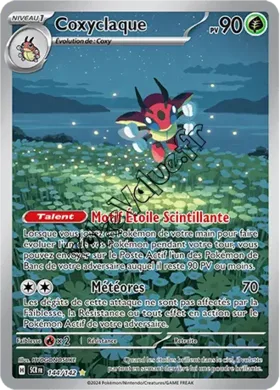 Carte Pokémon Coxyclaque  n°144 de la série Couronne Stellaire