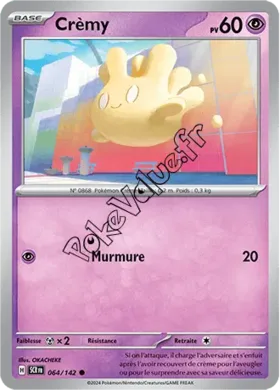 Carte Pokémon Crèmy  n°064 de la série Couronne Stellaire