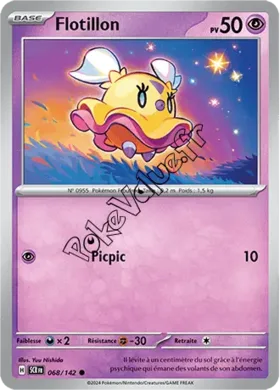 Carte Pokémon Flotillon  n°068 de la série Couronne Stellaire