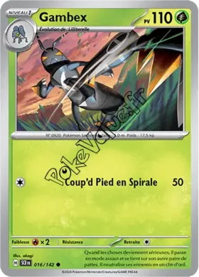 Carte Pokémon Gambex  n°016 de la série Couronne Stellaire