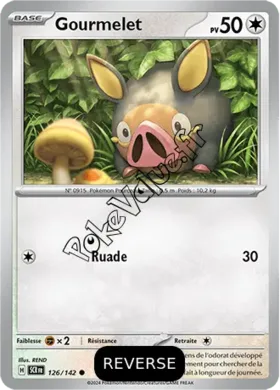 Carte Pokémon Gourmelet  Reverse n°126 de la série Couronne Stellaire