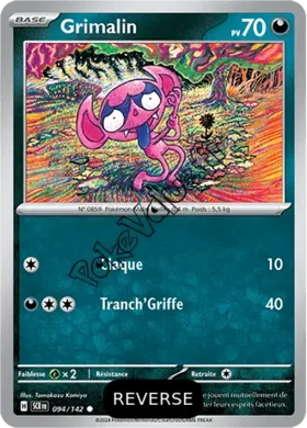 Carte Pokémon Grimalin  Reverse n°094 de la série Couronne Stellaire