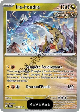 Carte Pokémon Ire Foudre Reverse n°111 de la série Couronne Stellaire
