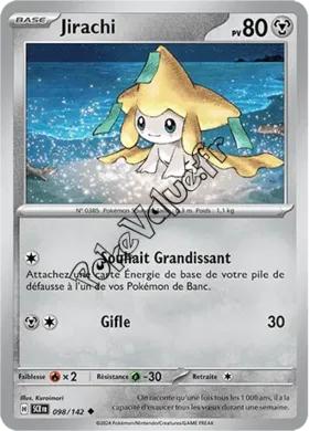 Carte Pokémon Jirachi  n°098 de la série Couronne Stellaire