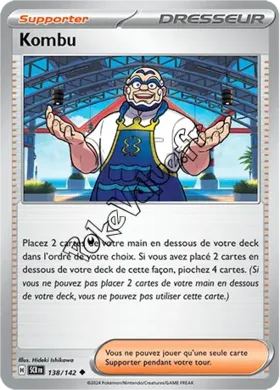 Carte Pokémon Kombu n°138 de la série Couronne Stellaire
