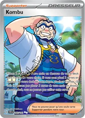 Carte Pokémon Kombu n°165 de la série Couronne Stellaire