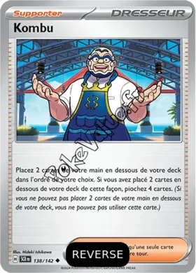Carte Pokémon Kombu Reverse n°138 de la série Couronne Stellaire
