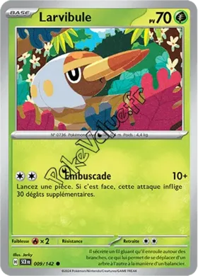 Carte Pokémon Larvibule  n°009 de la série Couronne Stellaire