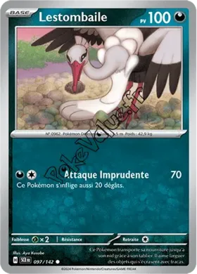 Carte Pokémon Lestombaile  n°097 de la série Couronne Stellaire