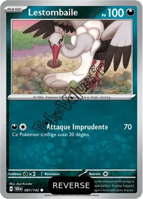 Carte Pokémon Lestombaile  Reverse n°097 de la série Couronne Stellaire