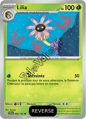 Carte Pokémon Lilia  Reverse n°005 de la série Couronne Stellaire