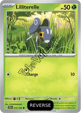 Carte Pokémon Lilliterelle  Reverse n°015 de la série Couronne Stellaire
