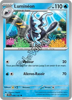 Carte Pokémon Luminéon  n°036 de la série Couronne Stellaire