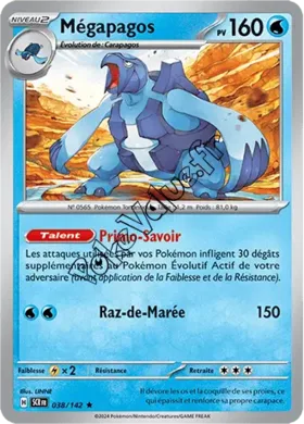 Carte Pokémon Mégapagos  n°038 de la série Couronne Stellaire