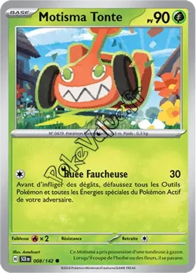 Carte Pokémon Motisma Tonte  n°008 de la série Couronne Stellaire