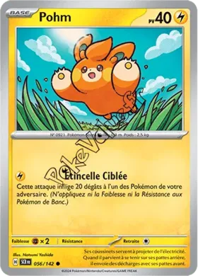 Carte Pokémon Pohm  n°056 de la série Couronne Stellaire