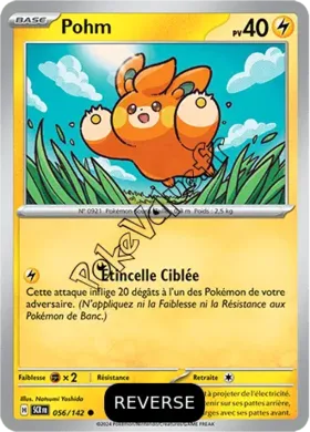 Carte Pokémon Pohm  Reverse n°056 de la série Couronne Stellaire