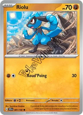 Carte Pokémon Riolu  n°081 de la série Couronne Stellaire