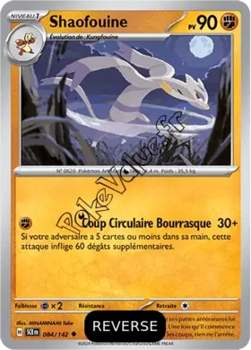 Carte Pokémon Shaofouine  Reverse n°084 de la série Couronne Stellaire