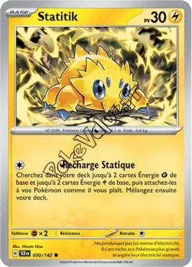 Carte Pokémon Statitik  n°050 de la série Couronne Stellaire