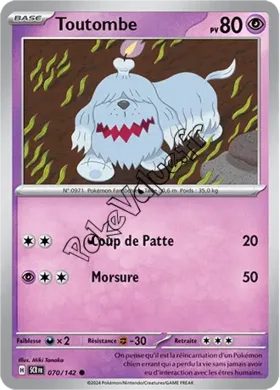 Carte Pokémon Toutombe  n°070 de la série Couronne Stellaire