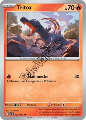 Carte Pokémon Tritox  n°023 de la série Couronne Stellaire