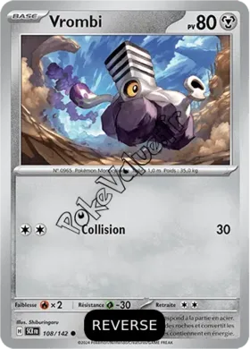 Carte Pokémon Vrombi  Reverse n°108 de la série Couronne Stellaire