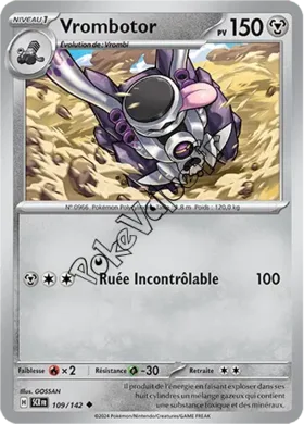 Carte Pokémon Vrombotor  n°109 de la série Couronne Stellaire