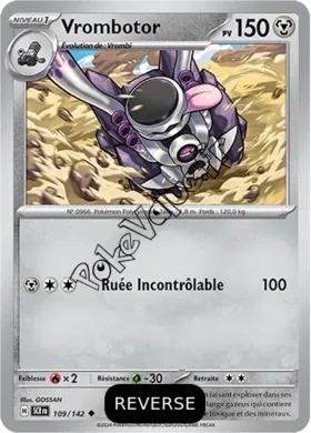 Carte Pokémon Vrombotor  Reverse n°109 de la série Couronne Stellaire