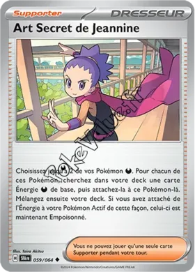 Carte Pokémon Art Secret de Jeannine n°059 de la série Fable Nébuleuse