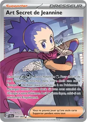 Carte Pokémon Art Secret de Jeannine n°088 de la série Fable Nébuleuse