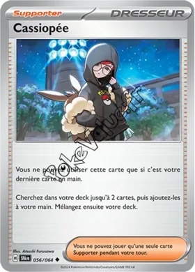 Carte Pokémon Cassiopée n°056 de la série Fable Nébuleuse