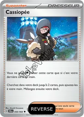 Carte Pokémon Cassiopée Reverse n°056 de la série Fable Nébuleuse