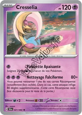 Carte Pokémon Cresselia  n°021 de la série Fable Nébuleuse