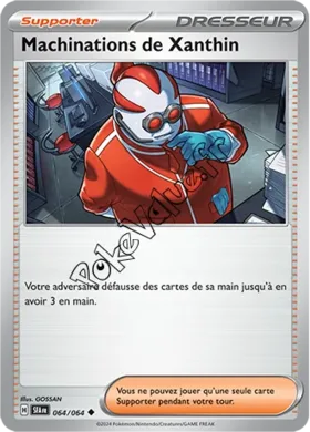 Carte Pokémon Machinations de Xanthin n°064 de la série Fable Nébuleuse