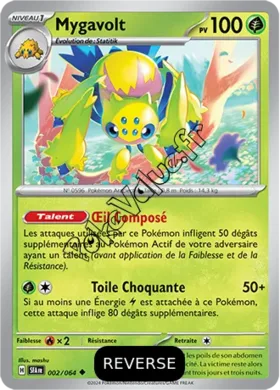 Carte Pokémon Mygavolt  Reverse n°002 de la série Fable Nébuleuse
