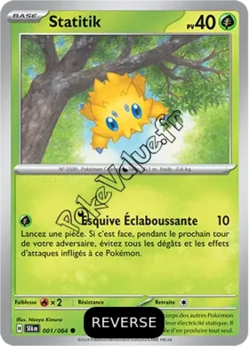 Carte Pokémon Statitik  Reverse n°001 de la série Fable Nébuleuse