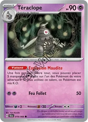 Carte Pokémon Téraclope  n°019 de la série Fable Nébuleuse