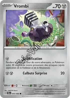 Carte Pokémon Vrombi  n°043 de la série Fable Nébuleuse