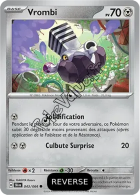 Carte Pokémon Vrombi  Reverse n°043 de la série Fable Nébuleuse