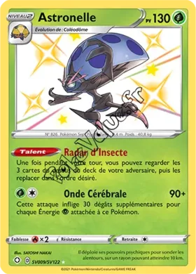 Carte Pokémon Astronelle n°SV9 de la série Déstinées Radieuses