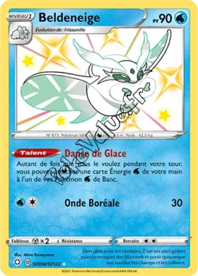 Carte Pokémon Beldeneige n°SV34 de la série Déstinées Radieuses