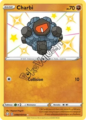 Carte Pokémon Charbi n°SV67 de la série Déstinées Radieuses