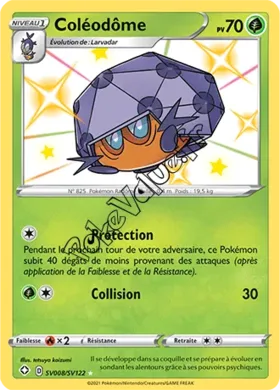 Carte Pokémon Coléodôme n°SV8 de la série Déstinées Radieuses
