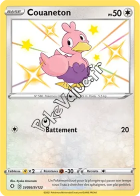 Carte Pokémon Couaneton n°SV95 de la série Déstinées Radieuses