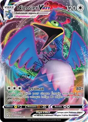 Carte Pokémon Nigosier VMAX  n°55 de la série Déstinées Radieuses