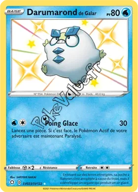 Carte Pokémon Darumarond de Galar n°SV23 de la série Déstinées Radieuses
