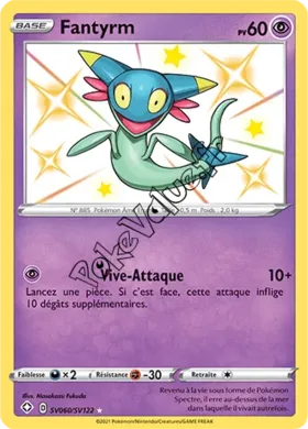 Carte Pokémon Fantyrm n°SV60 de la série Déstinées Radieuses